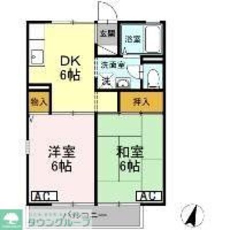 クローバーハイツの物件間取画像